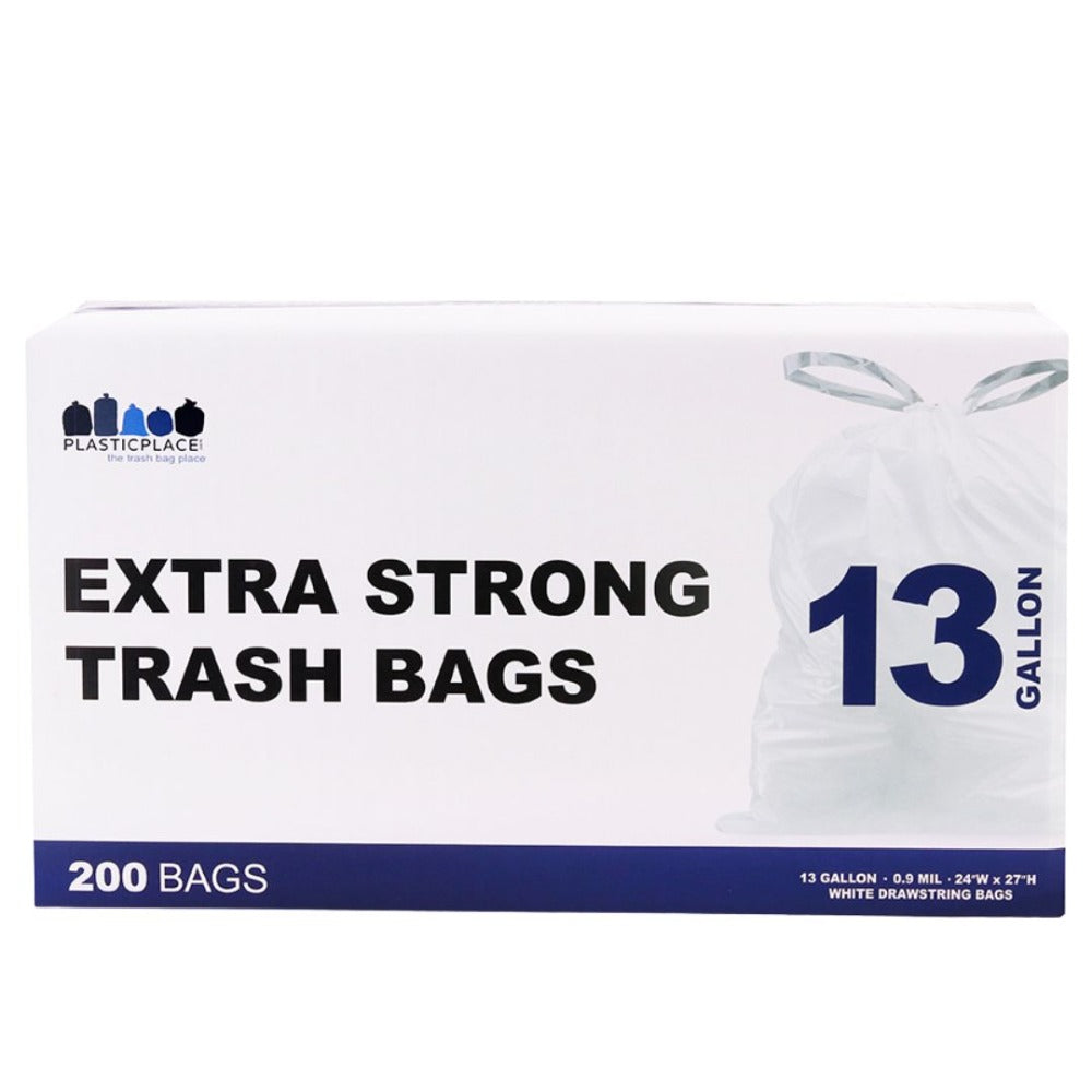 Plasticplace 20-30 gal. White Trash Bags (Case of 200)