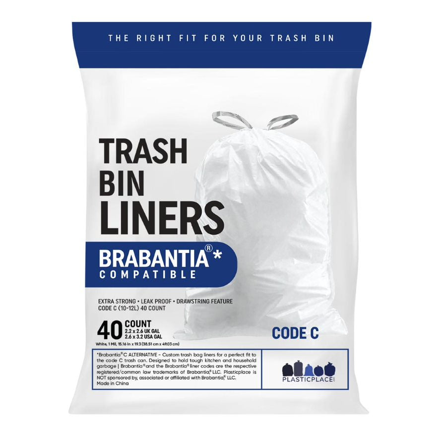 3.2 Gal. Kitchen Trash Bags with Drawstring (30-Count)