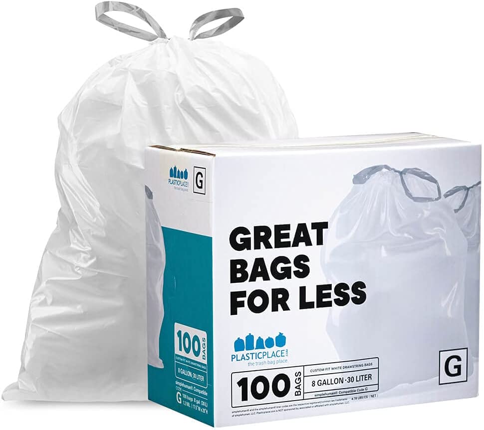 45 Gallon Trash Bags, (Value-Pack 100 Bags w/Ties) Extra Large Black  Garbage Bags - 39 Gallon - 40 Gallon - 42 Gallon - 44 Gallon - 45 Gallon  Large