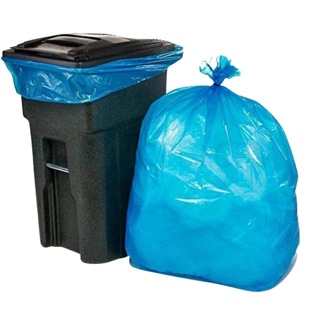 45 - 55 - 60 Gallon BLUE RECYCLE Trash Bags 42 x 56 - 2-MIL