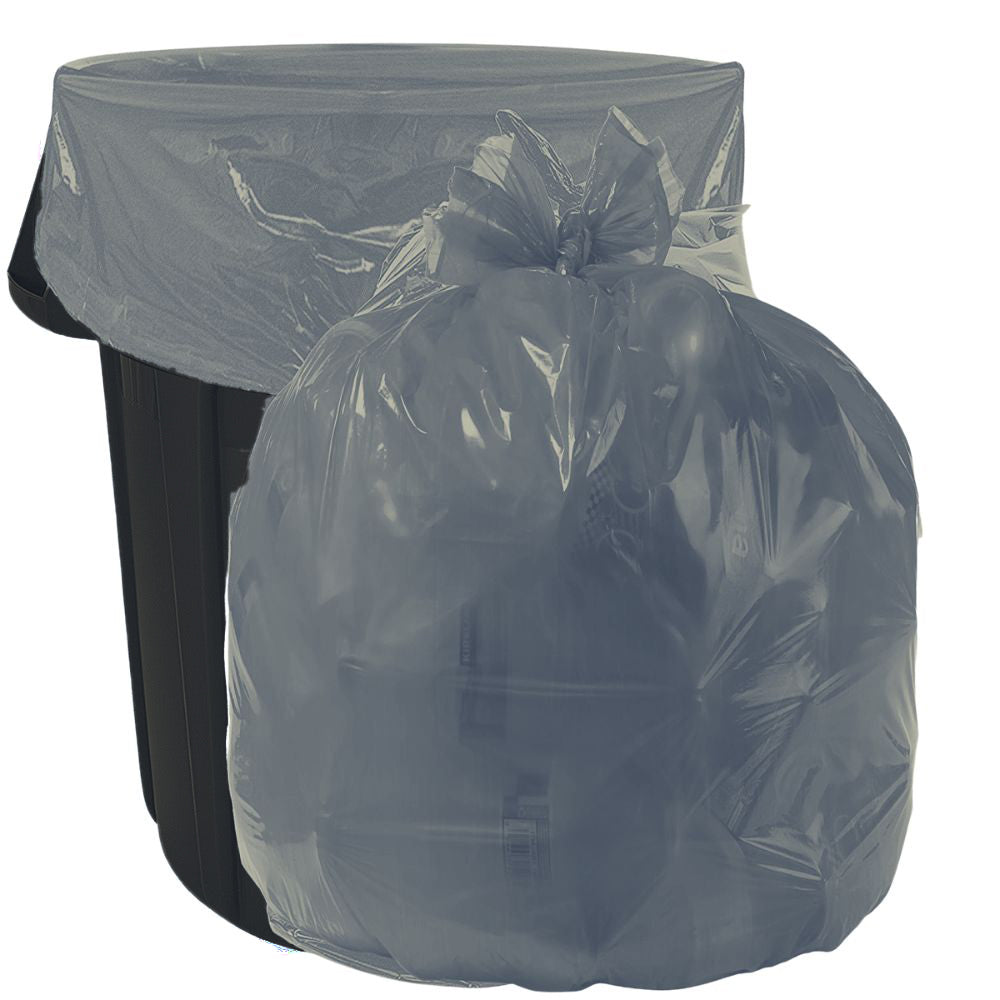 Plasticplace 20-30 Gallon Trash Bags - Black, Case of 100 Garbage