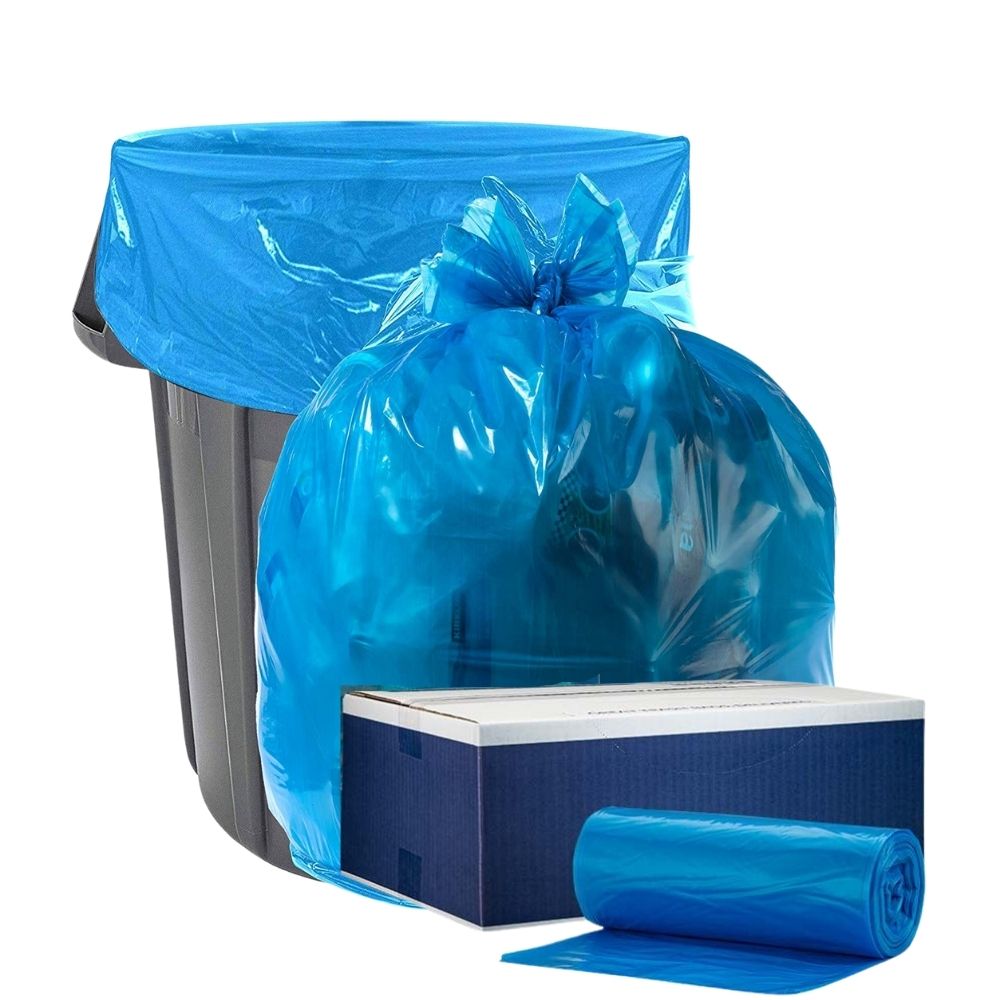 Plasticplace 20-30 Gal. Clear High-Density Trash Bags (Case of 500