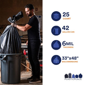 Sample of - 42 Gallon Contractor Bags