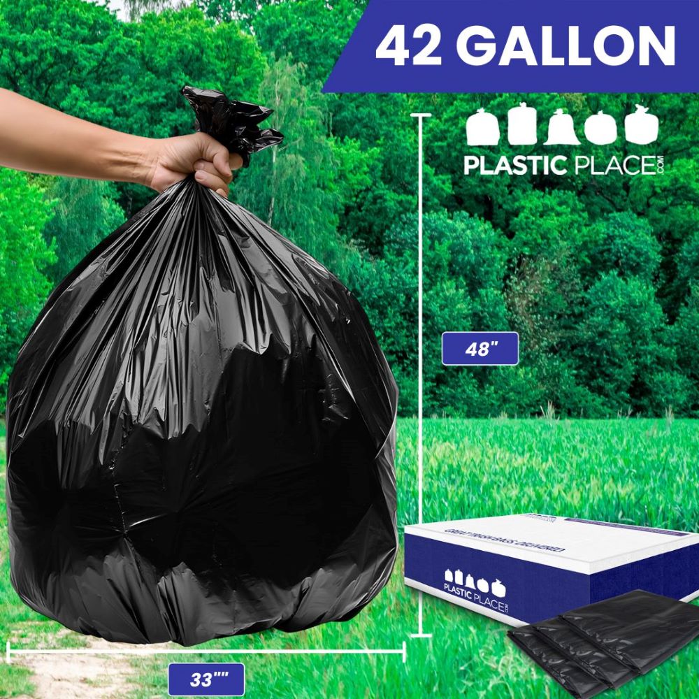 42 Gallon Contractor Bags - 3.0 Mil - 50/Case