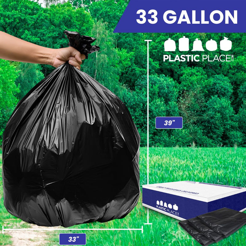 32-33 Gallon Contractor Bags - 3.0 Mil - 50/Case