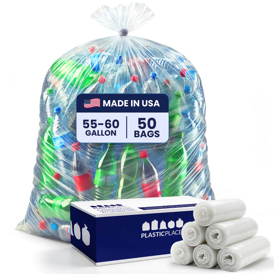 55-60 Gallon Trash Bags - 1.5 Mil - 50/Case