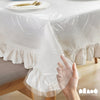 Pre-Cut Clear Plastic Disposable Tablecloth - Coreless Roll - 66x120"