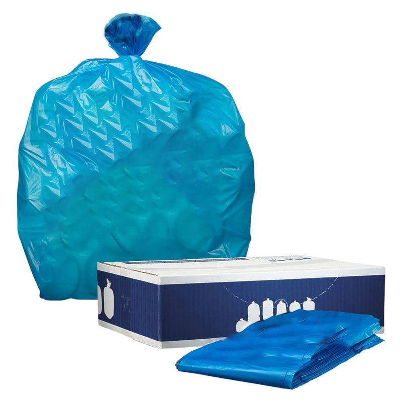 40 Gallon Blue Recycling Bags 1.2 Mil 33x46 H RBL3346 Plasticplace Plasticplace Trash Bags for Home and Business