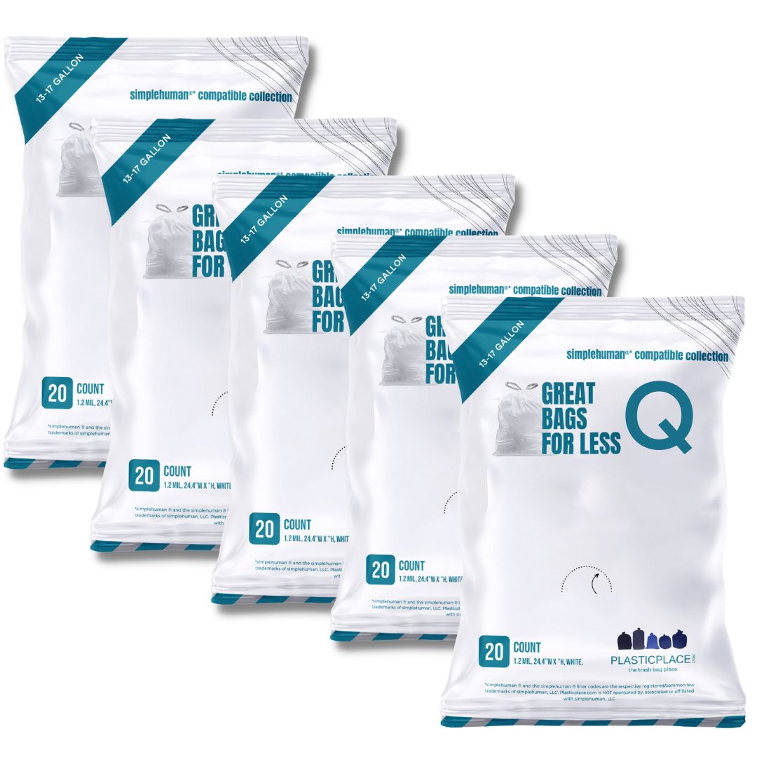 Sample of - 13-17 Gallon Simplehuman Compatible Trash Bags Code Q