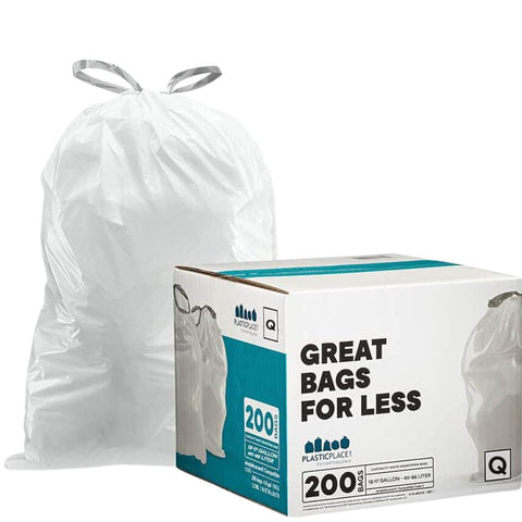 Sample of - 13-17 Gallon Simplehuman Compatible Trash Bags Code Q