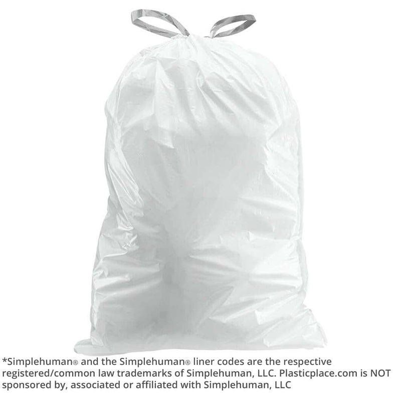 13-17 Gallon SimplehumanÂ®* Compatible Trash Bags Code Q - Plasticplace