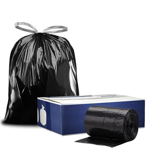 32-33 Gallon Drawstring Bags - 1.2 Mil - 100/Case